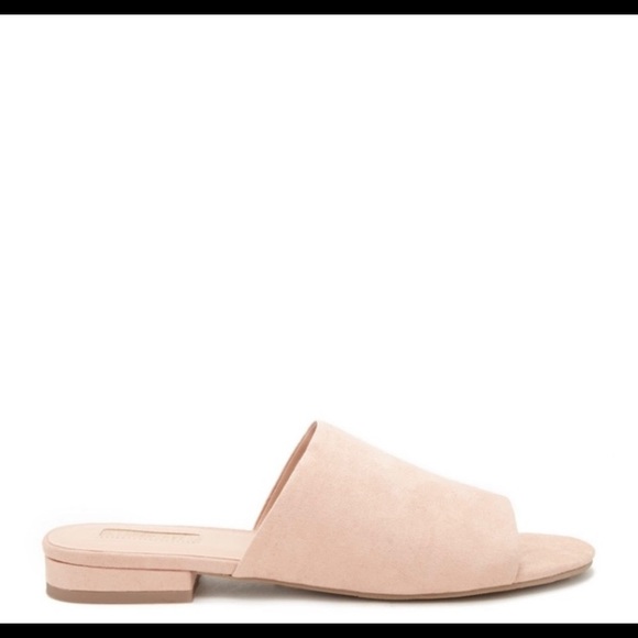 F21 Pink Faux Suede Slides 💗 - Picture 6 of 6